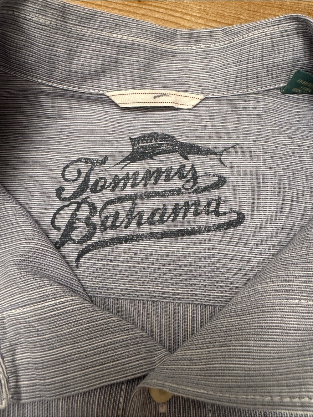 Tommy Bahama Light Blue Pinstripe Button-Down Shirt